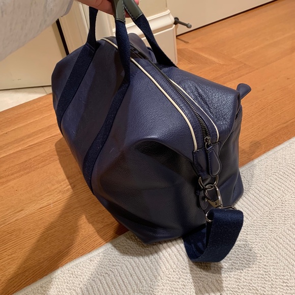 Ted Baker Sodda Striped Leather Holdall - Picture 6 of 6